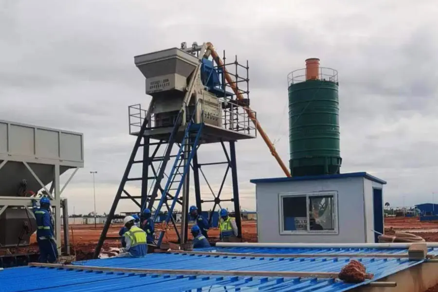 JJHS50 Stationary Concrete Batching Plant